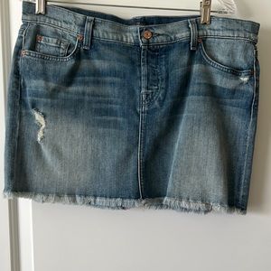 7 For All Man Kind Denim Skirt